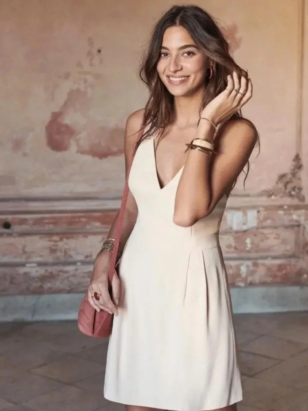 {sezane} ombeline dress in rose - Picture 3 of 3